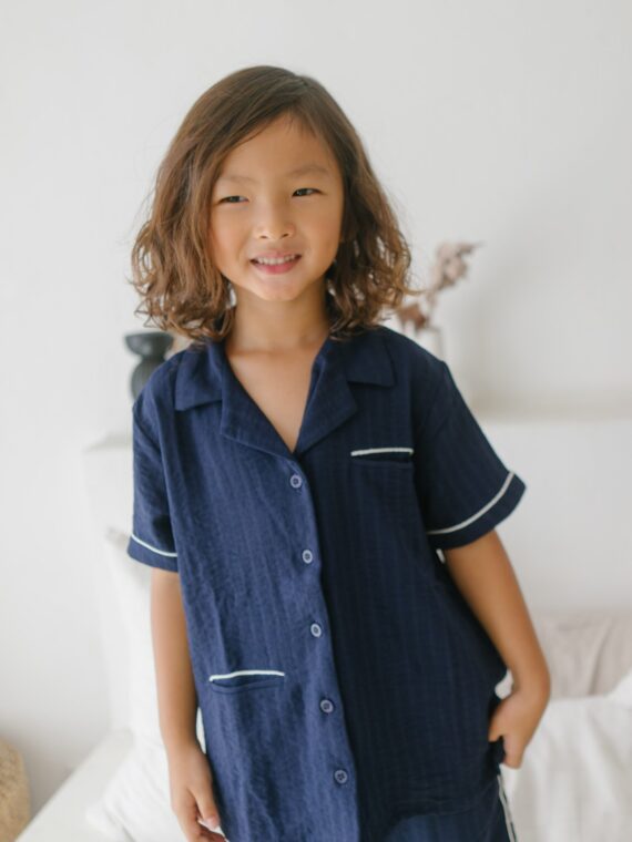 Marlow lounge set in dark navy